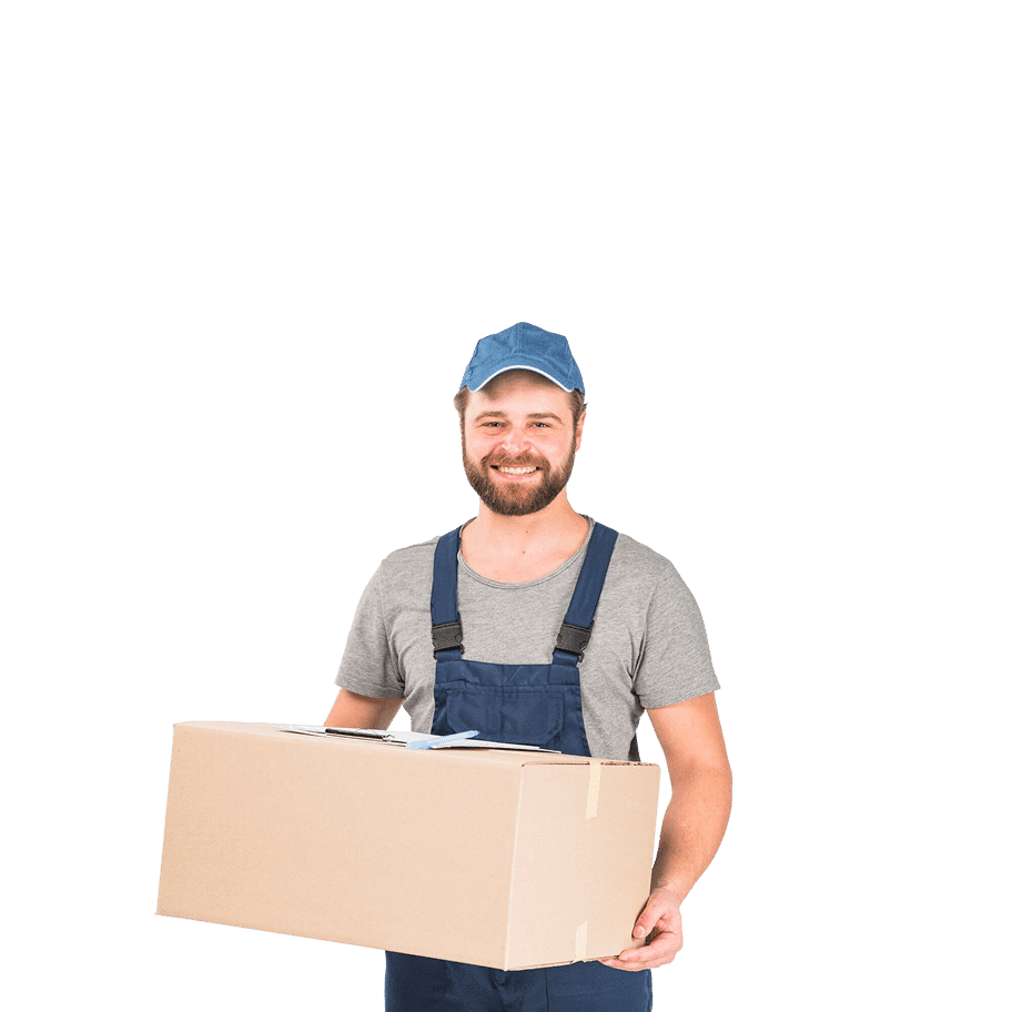 entregador de pe com caixa grande 1